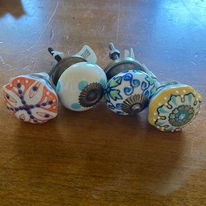 Anthropologie Hand Painted Knobs - NWT
